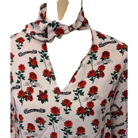 TR Sandro Paris Bessie Rose silk blouse - EUC - Picture 9 of 16